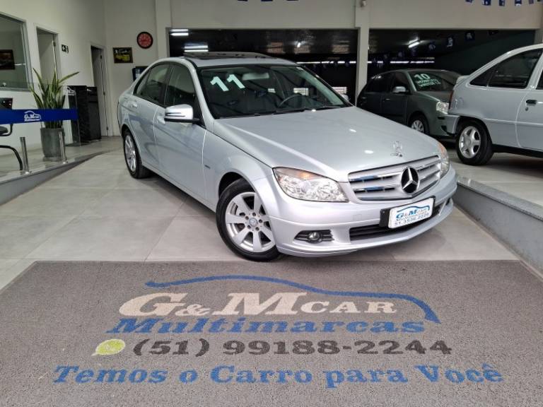 MERCEDES-BENZ - C 180 K - 2010/2011 - Prata - R$ 62.900,00