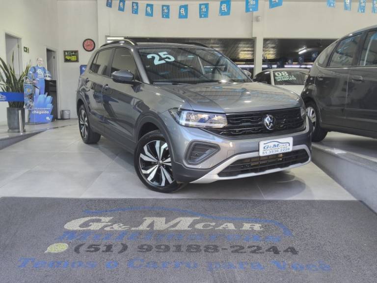 VOLKSWAGEN - T-CROSS - 2024/2025 - Cinza - R$ 129.900,00