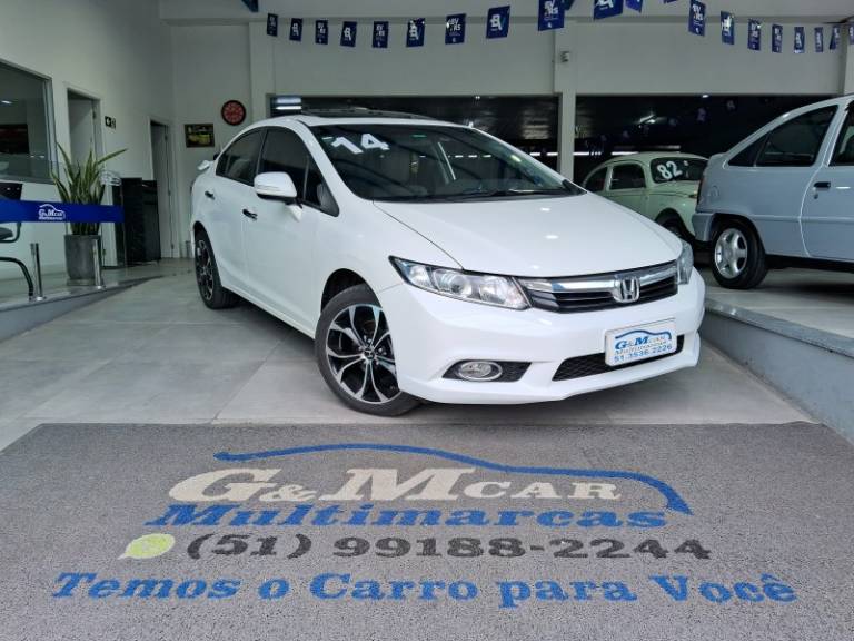 HONDA - CIVIC - 2013/2014 - Branca - R$ 81.900,00