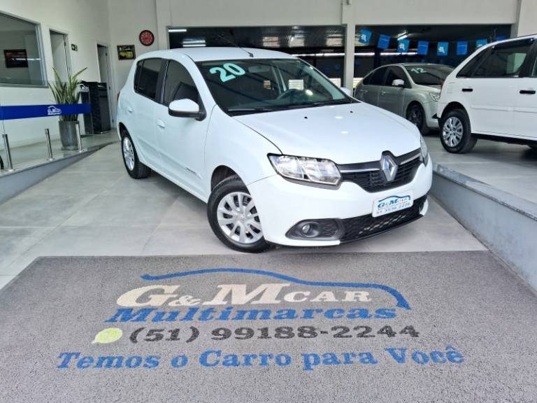 RENAULT - SANDERO - 2019/2020 - Branca - R$ 51.900,00