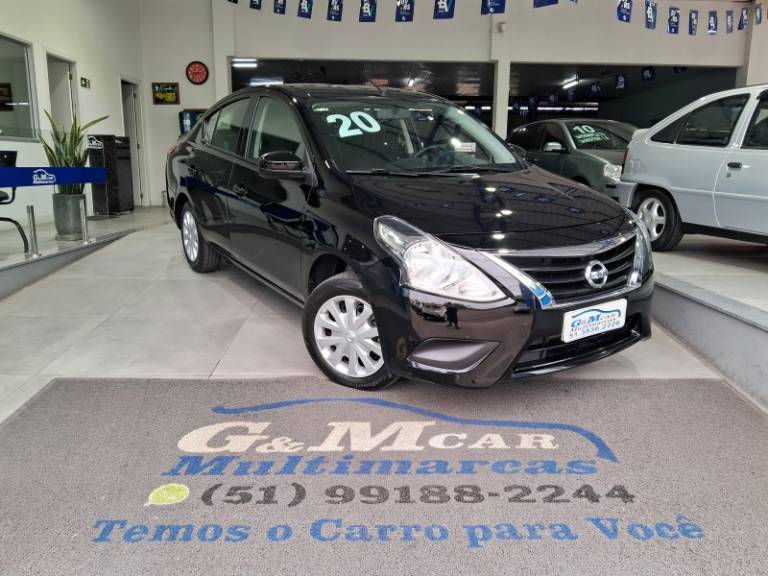 NISSAN - VERSA - 2020/2020 - Preta - R$ 52.900,00