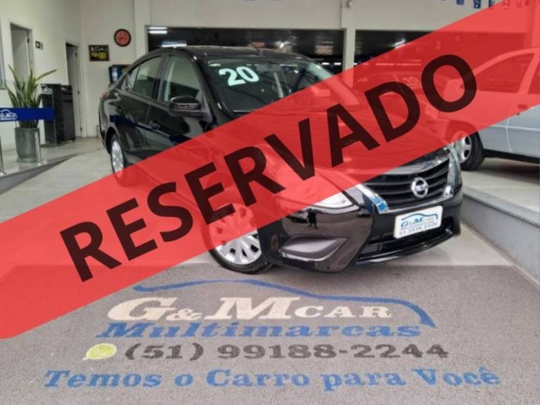 NISSAN - VERSA - 2020/2020 - Preta - R$ 52.900,00