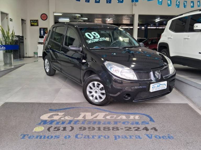 RENAULT - SANDERO - 2009/2009 - Preta - R$ 27.900,00