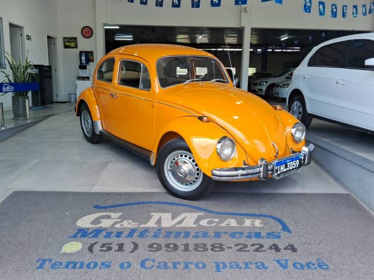 VOLKSWAGEN - FUSCA - 1975/1975 - Laranja - R$ 45.900,00