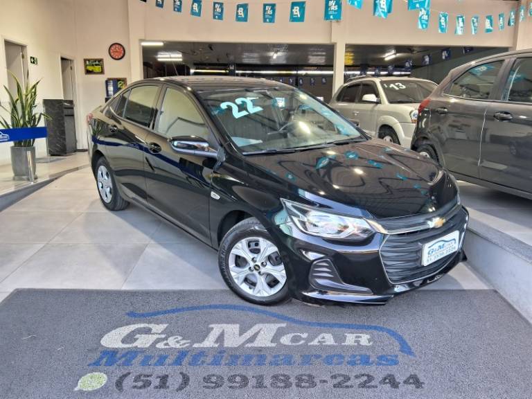 CHEVROLET - ONIX - 2021/2022 - Preta - R$ 59.900,00